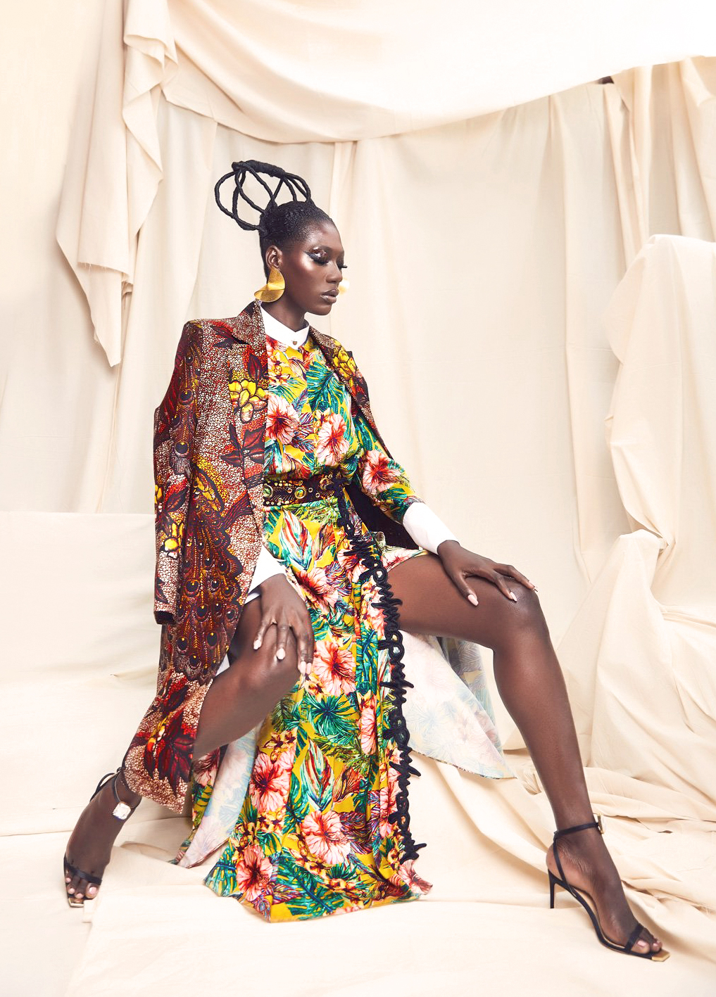 AFRICAN FASHION STYLE MAGAZINE - She is King AW19 by Christie Brown  - Look book with  Koro Amy International Model from Ivory Coast - Photographer DAN NGU - Media Partner DN AFRICA - STUDIO 24 NIGERIA - STUDIO 24 INTERNATIONAL - Ifeanyi Christopher Oputa MD AND CEO OF COLVI LIMITED AND STUDIO 24 - CHEVEUX CHERIE and CHEVEUX CHERIE STUDIO BY MARIEME DUBOZ- Fashion Editor Nahomie NOOR COULIBALY