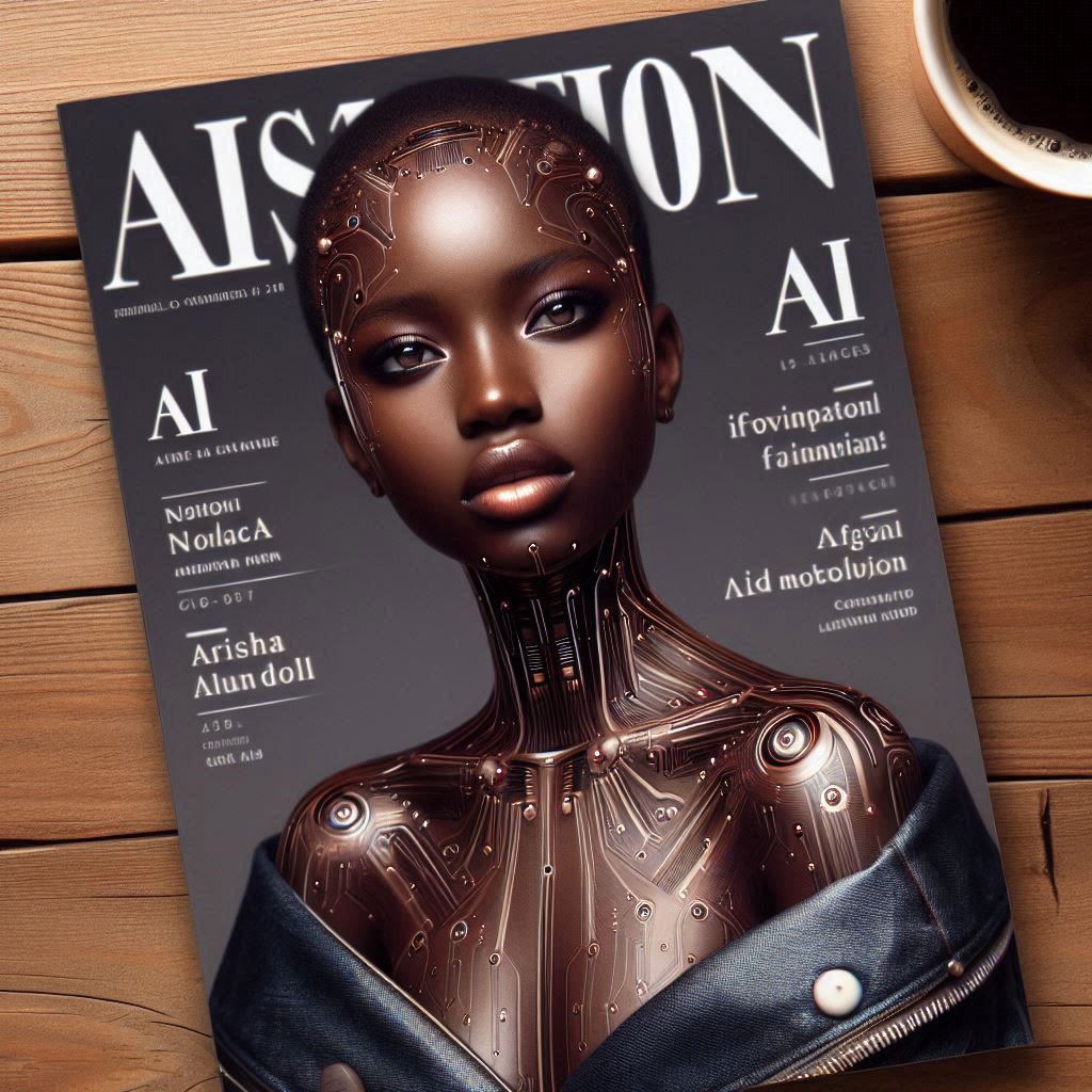 AS VOGUE & COSMOPOLITAN COVER - AI FASHIONMAG 2024 _ AI FASHION MAG - Fashion Meets Algorithms Cover