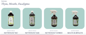 Air des Neiges, Your Eco-Friendly Path to Cleanliness- Products THYM Thym, Menthe, Eucalyptus