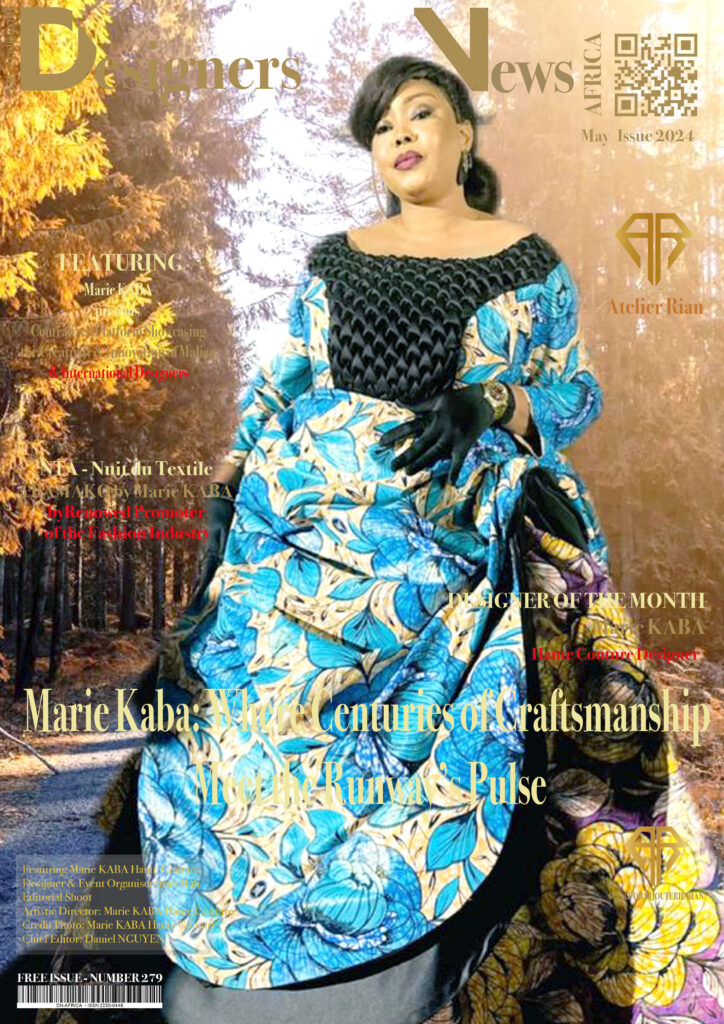 AFRICA-FASHION-STYLE-2490X3508-DN-AFRICA-COVER-NUMBER-279-MAY-1-2024--Marie-KABA-HAUTE-COUTURE-NTA-NUIT-DU-TEXTILE-A-BAMAKO-EDITION-1-DN-AFRICA-Media-Partner