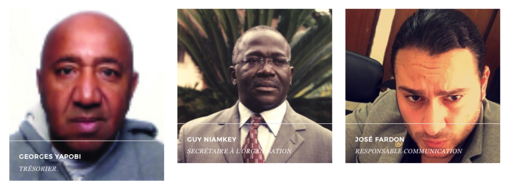 COMICI MEMBERS Georges YAPOBI, Treasurer - Guy NIAMKEY, Organisation Secretary - Jose FARDON, PR