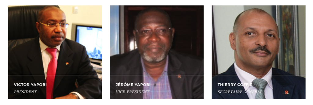 COMICI STATUTORY MEMBERS-Victor Yapobi CEO_jerôme YAPOBI VP-THIERRY COFFIE GENERAL SECRETARY