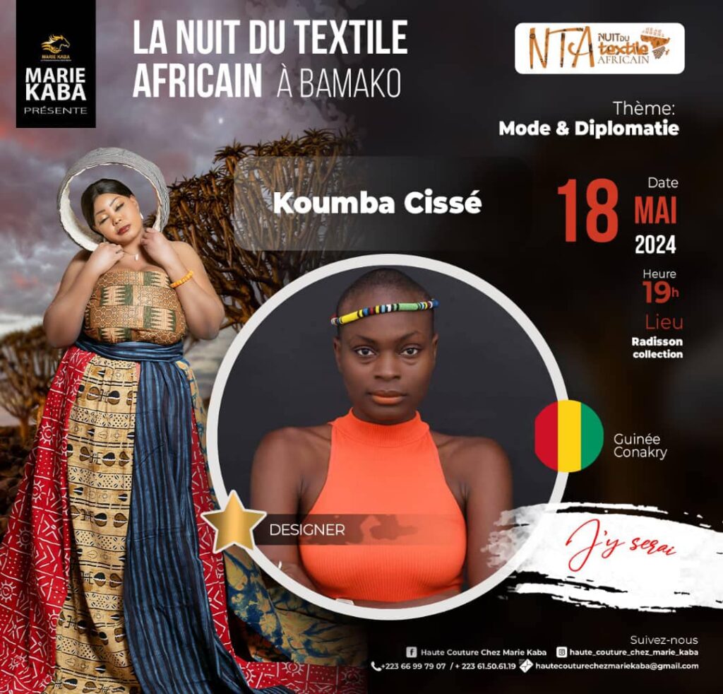 NTA – NUIT DU TEXTILE A BAMAKO 2024 First Edition presents Koumba CISSE from Guinée KONAKRY