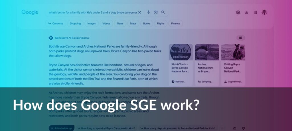 Google Search Generative Experience (SGE) - How does Google SGE work?