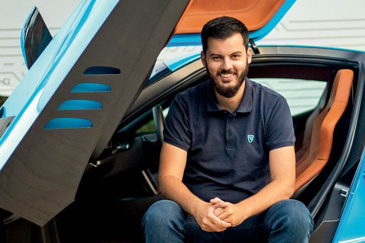 Mate Rimac the inventor of electric hypercars founder of The Rimac Group - Rimac Automobil from Croatia - Rimac Nevera
