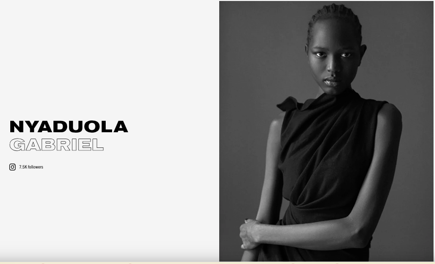 NYADUOLA GABRIEL - SLECT MODEL MANAGEMENT