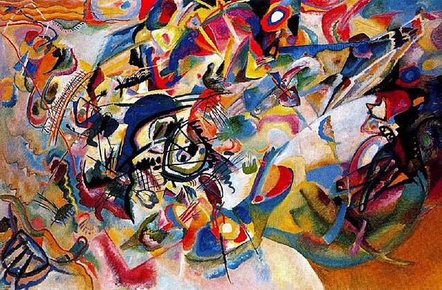 Distinct and personal voice, much like Wassily_Kandinsky_1913-Composition