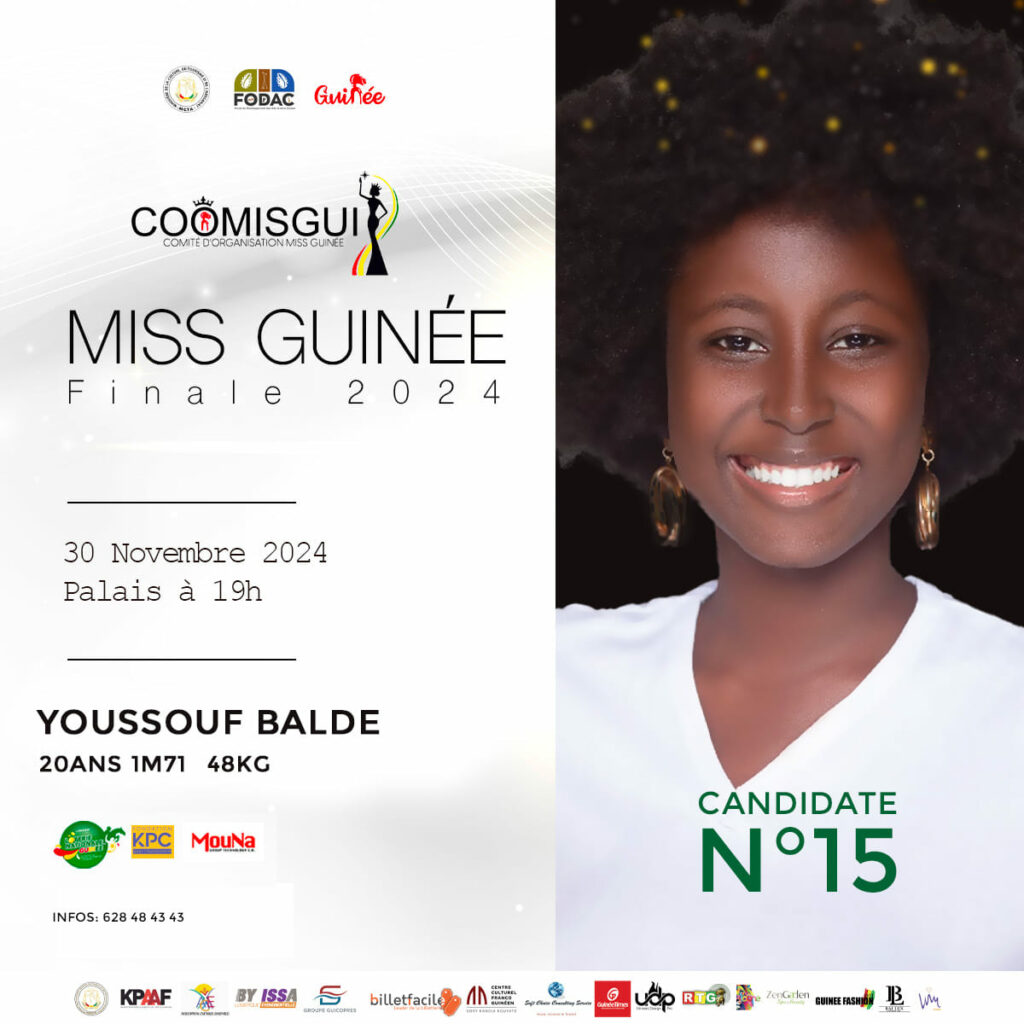 Miss Youssouf Baldé, 1st Runner -Up Miss Conakry 2024 and Contestant #15