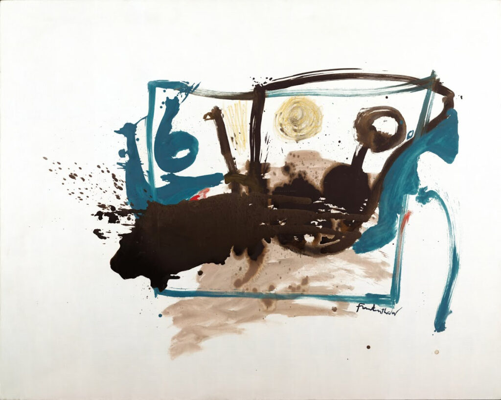 Scene-with-Blue-6-by-Helen-Frankenthaler