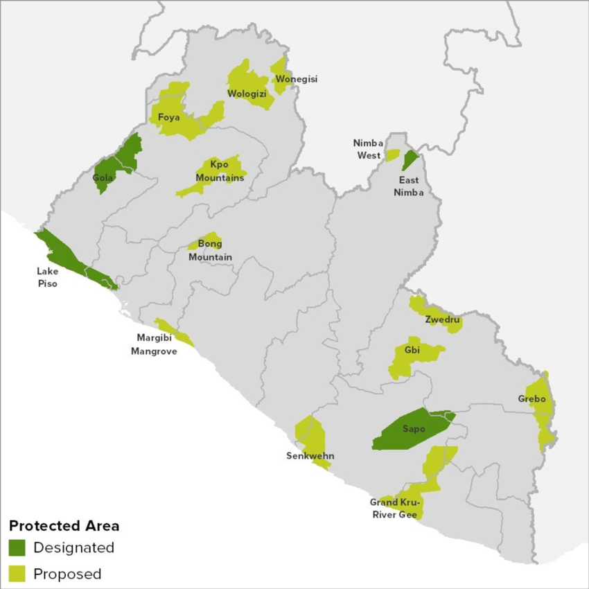 Designated-and-proposed-protected-areas-in-Liberia-Data-source-IUCN-and-UNEP-WCMC-2016