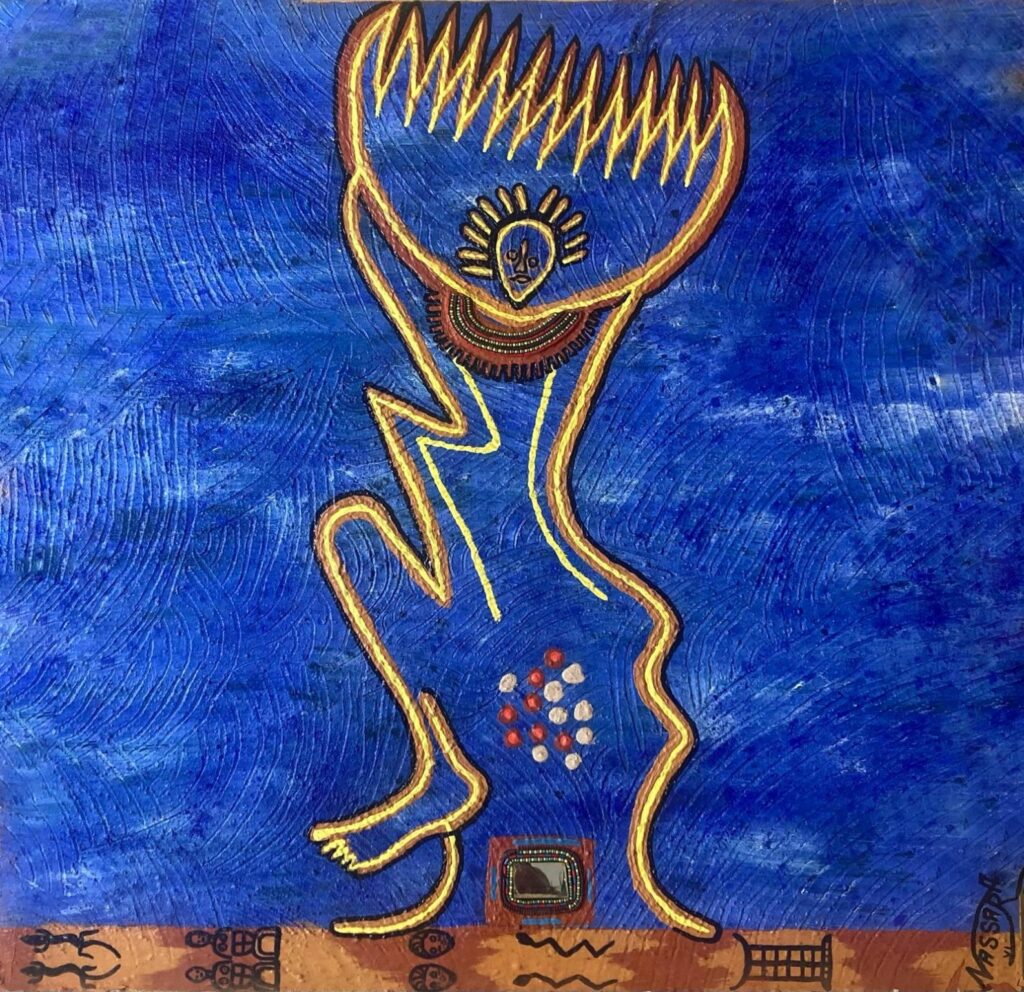 ART CAPITAL 2025 - Work- Virgile NASSARA - Benin - Woman, flame of the world - 2023 - BEGUE-BUCHERT collection