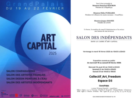 ART CAPITAL 2025 - COLLECTIF ART FREEDOM - SALON DES INDEPENDANTS REPRESENT BY  Mélissa Zigault