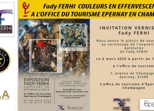 AFRICA-VOGUE-AFRICA- - The "Couleurs en Effervescence" exhibition by Fady Ferhi - Exposition at l'Office du Tourisme of Epernay