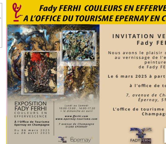 AFRICA-VOGUE-AFRICA- - The "Couleurs en Effervescence" exhibition by Fady Ferhi - Exposition at l'Office du Tourisme of Epernay